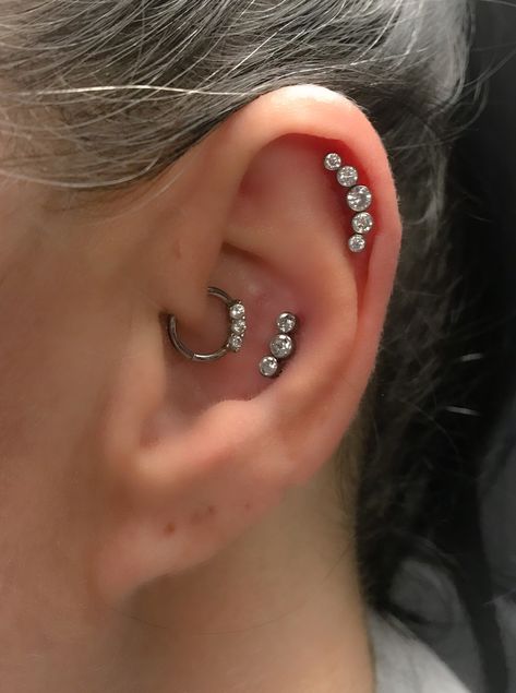 Ear Piercings Chart Placement, Nose Ring Jewelry, Ear Art, Cool Ear Piercings, Daith Piercing, Conch Piercing, Body Piercings, Tragus Piercings, Body Piercing Jewelry