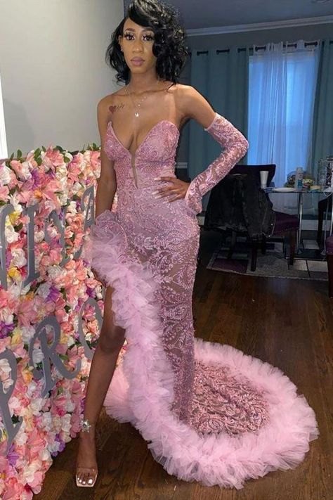 Pink Tulle Prom Dress, Tulle Prom Dresses, Mermaid Evening Dress, Prom Girl Dresses, Sweetheart Prom Dress, Satin Tulle, Prom Inspo, Prom Dress Inspiration, Cute Prom Dresses