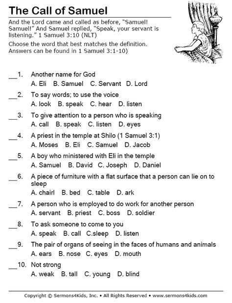 Samuel And Eli Activities, 1st Samuel, Samuel Called By God Craft, 1 Samuel, 1 Samuel 8-10 Craft, God Speaks To Samuel Craft, God Calls Samuel Object Lesson, Samuel Bible Story Activities, Samuel Bible Story