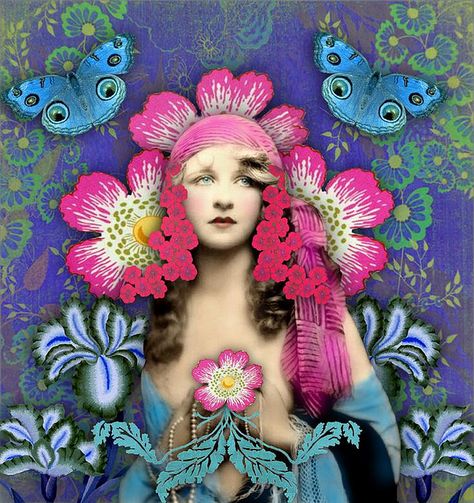 by Romany Soup, via Flickr Collage Artwork, Collage Artists, Trippy Art, Art Journals, Mixed Media Collage, Digital Collage, Medium Art, Altered Art, Mixed Media Art