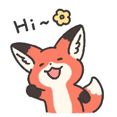 Fox Doodle Simple, Line Game, Discord Emojis, Line Line, One With Nature, Fox Design, Ghibli Movies, Cute Fox, Line Sticker