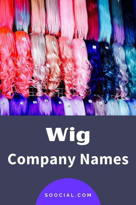 Wig Business Names, Wig Business Names Ideas, Wig Business, Company Name Ideas, New Business Names, Spanish Names, Wig Companies, Names Ideas, Name Ideas