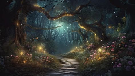 Forest Background, Mystical Forest, Magic Forest, Fantasy Forest, Dark Fairy, Forest Wall Art, Fantasy Fairy, Forest Landscape, Forest Fairy