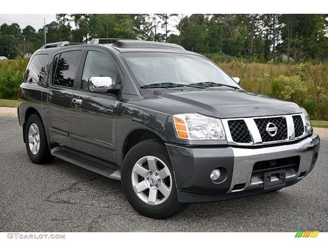 2004 Smoke Metallic Nissan Armada LE #72040793 Photo #6 | GTCarLot.com - Car Color Galleries Nissan Armada 2023, Armada Nissan, Nissan Platina, Nissan Magnite Car, Nissan Armada, Nissan Murano, Car Colors, Metallic Colors, Photo Archive