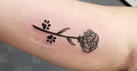 Foster Dog Tattoos, Lab Memorial Tattoo, Meaningful Tattoos For Lost Dog, Childhood Dog Tattoo, Animal Memorial Tattoo, Lost Pet Tattoo, Dog Tattoo Ideas Memorial, Tattoo Ideas Memorial, 2024 Tattoo