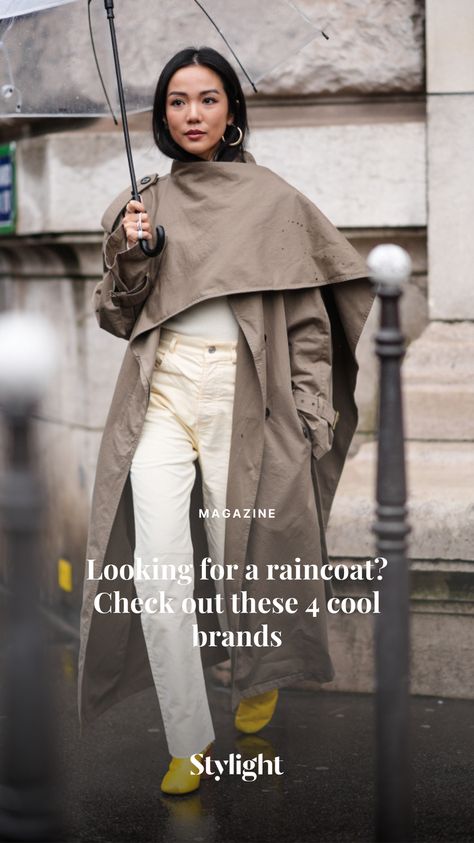 Looking for a cool but still functional raincoat? Then check out these 4 brands that will keep you dry (and stylish). 

#raincoat #raincoatbrand #rains #stutterheim #rainjacket Rain Coat Outfits, Stutterheim Raincoat, Raincoat Outfit, Brand You, Rain Jacket