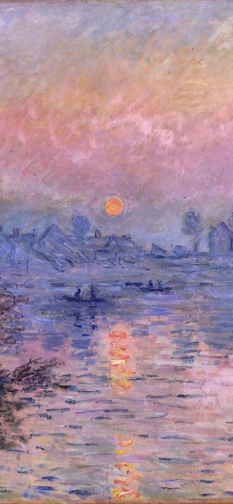 Claude Monet's Paintings, Impressionist Paintings Famous, Monet Claude Paintings, Impressionist Paintings Claude Monet, Monet Phone Background, Impressionism Painting Wallpaper, Art Impressionism Paintings, Claude Monet Phone Wallpaper, Claude Monet Impressionism