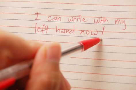 Exercises For Your Brain | HubPages Nice Writing Fonts, Left Handed Writing, Crafts To Do When Your Bored, Pretty Writing, Write Better, Improve Handwriting, How To Become Smarter, Broken Arm, Arts And Crafts House