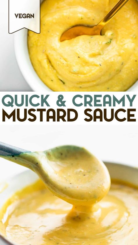 Made with simple ingredients and free from refined sugars and additives, this mustard sauce recipe is sweet, spicy, and super versatile to fit all your needs. Whip it up in minutes, and keep it on hand for fish, chicken, veggies, and more! Vegan Option. Mustard Sauce For Potatoes, Chipotle Honey Mustard Sauce, Dijon Mustard Dipping Sauce, Vegan Mustard Sauce, Best Honey Mustard Sauce, Dijon Mustard Sauce For Chicken, Mustard Sauce For Steak, Spicy Mustard Dipping Sauce, Hot Mustard Recipe