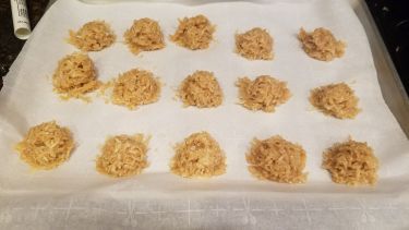 Coconut Haystacks Recipe - Food.com Coconut Haystacks Recipe, Haystack Candy, Coconut Haystacks, Coconut Caramel Cookies, Haystacks Recipe, Kolache Recipe, Maple Candy, Coconut Candy, Vanilla Recipes