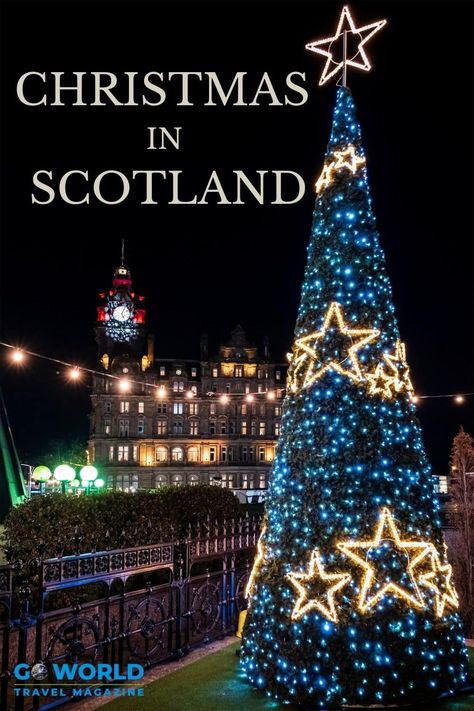 Scotland At Christmas, Christmas Scotland, Christmas In Scotland, Scotland Christmas, Best Christmas Vacations, Edinburgh Christmas, Prague Christmas, Scottish Christmas, Christmas Tartan