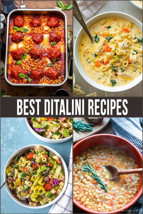 Recipe With Ditalini, Ditalini Salad Recipes, Dilantin Pasta, Zitoni Pasta Recipes, Ditali Pasta Recipes, Ditalini Pasta Recipes Cold, Recipes Using Ditalini Pasta, Ditalini Pasta Recipes Ground Beef, Small Pasta Recipes