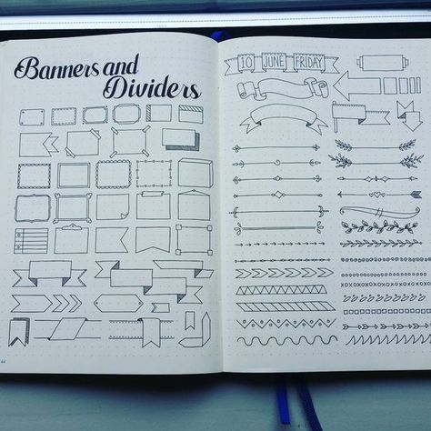 Fitness Journal Ideas, Weekly Log, Bullet Journal Headers, Hand Drawn Doodles, Bullet Journal Banner, Bujo Planner, Bujo Ideas, Dot Journals, Sketch Notes