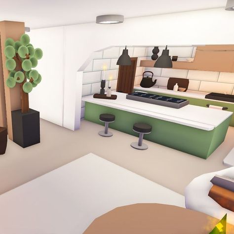 Adopt Me Kitchen Ideas, Queenslander Homes Interior, Baddie Living Room, Baddie Living Room Ideas, Adopt Me Small House Ideas, Roblox Houses, Home Roblox, Queenslander House, Futuristic House