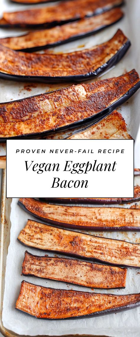 Image for Vegan Eggplant Bacon Eggplant Bacon, Eggplant Sandwich, Vegan Eggplant, Vegan Worcestershire Sauce, Tamari Sauce, Bacon Recipe, Eggplant Recipes, Bacon Recipes, Vegan Condiments