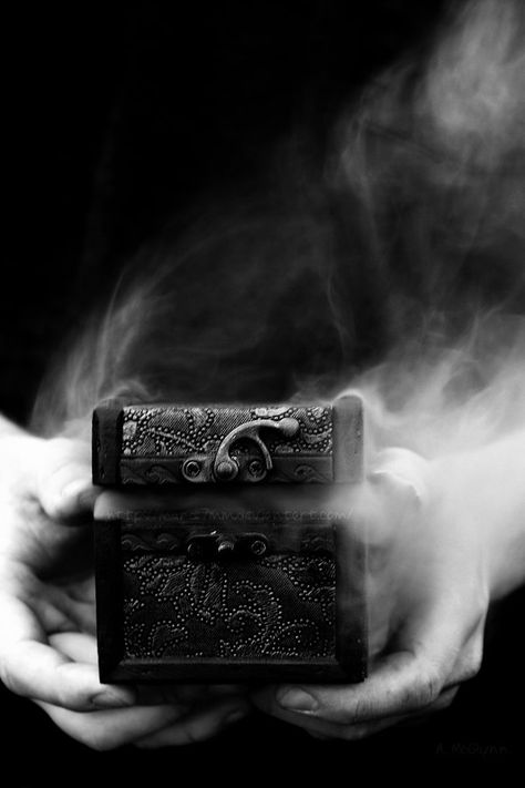 Open Pandora's Box for Me by Mandi7MM Night Circus, By Any Means Necessary, Crystal Box, Fantasy Photography, Tumbled Stones, Greek Mythology, The Words, Black And White Photography, Dark Side