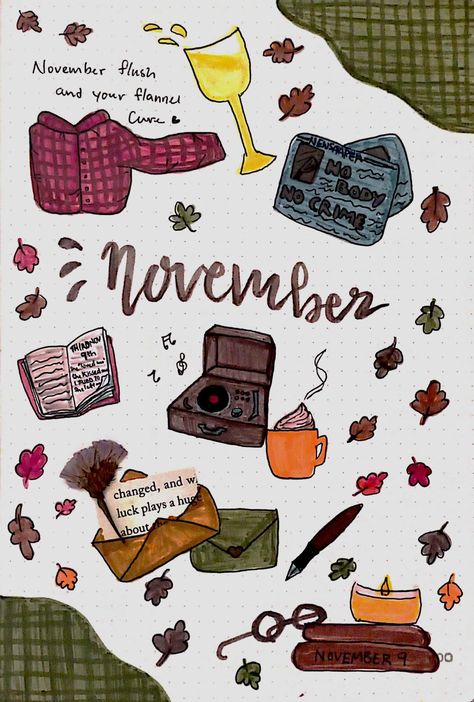 November Taylor Swift Lyrics, Taylor Swift Themed Journal, Taylor Swift Bujo Theme, November Journal Page, November Taylor Swift, November Journal Cover, Taylor Swift Bullet Journal, November Bullet Journal Cover, Bullet Journal Month Cover