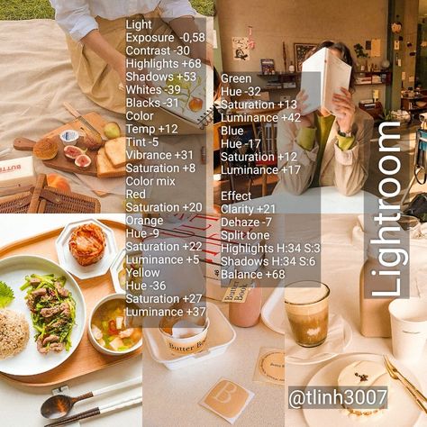 Food Photo Editing Lightroom, Food Filter Lightroom, Yellow Preset Lightroom, Lightroom Presets For Food, Lightroom Food Editing, Food Photo Filter, Food Lightroom Presets, Food Presets Lightroom Free, How To Edit Food Photos