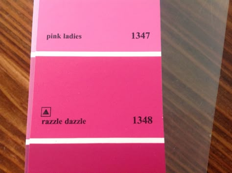 Razzle dazzle Benjamin Moore 1348 Fun hot pink with enough weight to make it polished Hot Pink Wall Paint Colors, Behr Hot Pink Paint Colors, Hot Pink Accent Wall Bedroom, Pink Paint Colors 2023, Razzle Dazzle Benjamin Moore, Hot Pink Laundry Room, Hot Pink Kids Room, Fuschia Accent Wall, Hot Pink Furniture Bedroom