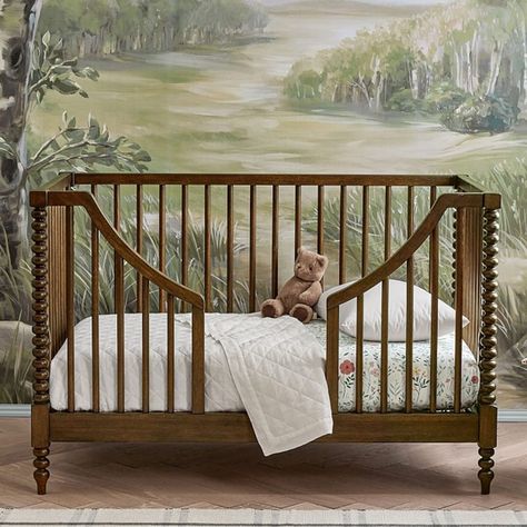 Transition the Chris Loves Julia Turned Wood Convertible Crib into a comfy, long-lasting toddler bed with our conversion kit. Pottery Barn Baby Nursery, Wood Toddler Bed, Nursery Room Design, Chris Loves Julia, Nursery Room Inspiration, Nursery Rug, Nursery Inspo, Nursery Baby Room, Vintage Nursery