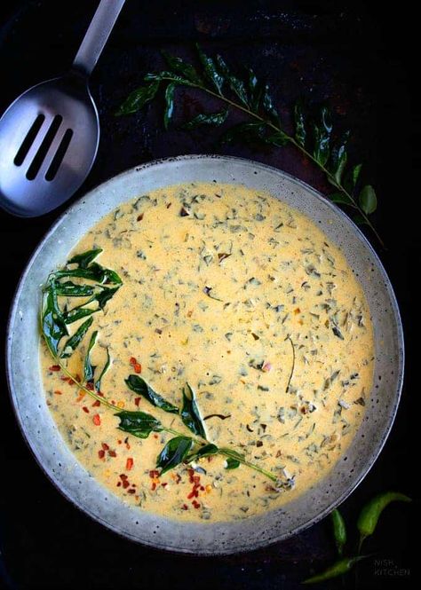 Spinach Yogurt Curry | Palak Moru Curry | Nish Kitchen Greek Yogurt Recipes Healthy, Yogurt Recipes Healthy, Yogurt Curry, Healthy Indian Recipes, Yogurt Breakfast, Greek Yogurt Recipes, Vegetarian Side Dishes, Yogurt Recipes, Indian Food Recipes Vegetarian