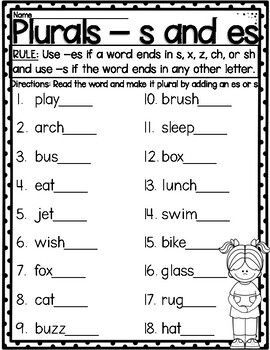 Plurals -s and -es Worksheet in 2024 | Plurals, Inflectional endings, Phonics rules S And Es Anchor Chart, Inflectional Endings Worksheet, S Es Worksheets, S And Es Worksheet, S Or Es Worksheet, Singular And Plural Worksheet, Plurals Worksheets, Plural Nouns Worksheet, Inflectional Endings