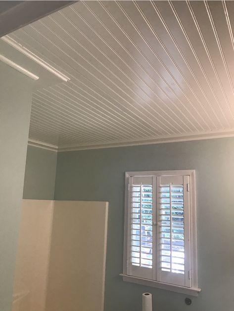 Bathroom Bead Board, Ceiling Cove, Floating Ceiling, Board Ceiling, Dry Wall, Beadboard Ceiling, Bead Board, Wall Ceiling, False Ceiling