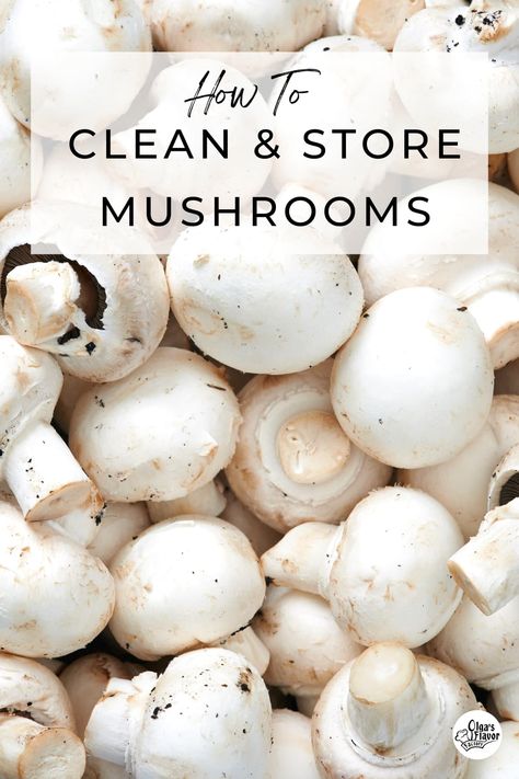 How To Clean and Store Mushrooms Marinated Grilled Mushrooms, How To Clean Mushrooms, How To Store Mushrooms, Mushroom Barley Soup, Marinated Mushrooms, Morel Mushroom, Barley Soup, Grilled Zucchini, How To Store