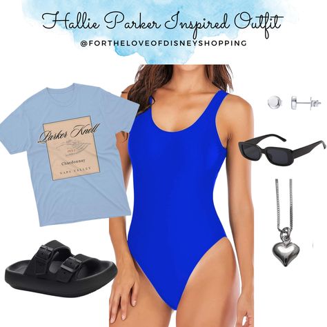 The parent trap inspired disney outfit of Hallie Parker by the pool. Featuring the parker knoll shirt Hallie Parker Outfits Parent Trap, Parent Trap Movie, Parker Outfit, The Parent Trap, Parker Knoll, Parent Trap, Disney Outfit, Disney Bound Outfits, Movies Outfit