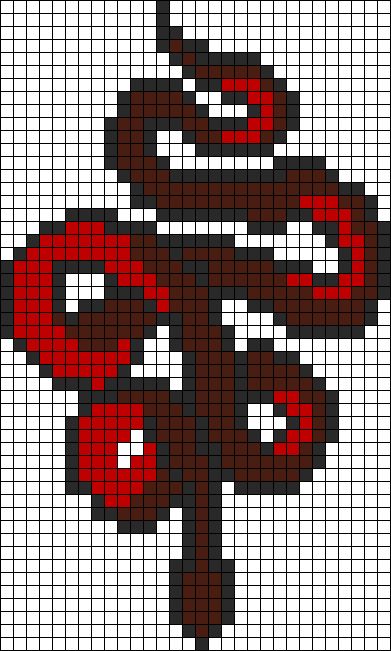 Alpha pattern #159693 Pixel Art Witchcraft, Good Omens Crochet Pattern, Good Omens Alpha Pattern, Good Omens Perler Beads, Good Omens Cross Stitch, Good Omens Pixel Art, Crowley Snake, Snake Demon, Good Omens Crowley