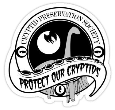 Cryptid Preservation Society Sticker Cryptid Stickers, Scary Cute, Scary Wallpaper, Pch Sweepstakes, Macbook Decal, Halloween Theme, Cricut Tutorials, Roller Derby, Free Halloween