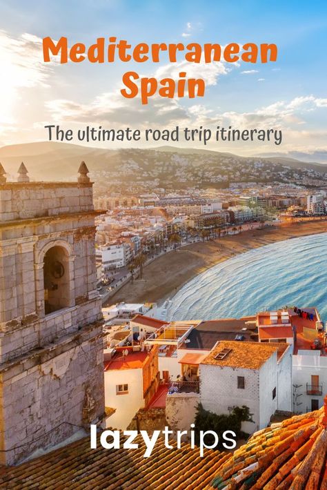 A perfect route for a 2 week Spain road trip from Barcelona to Andalucia - the full itinerary, travel tips and route map for the ultimate Spanish road trip! Barcelona To Seville Road Trip, Spain Coast Road Trip, Best Of Spain, South Of Spain Travel, South Spain Road Trip, Spain Mediterranean Coast, Spanish Villages, South Spain, September Travel