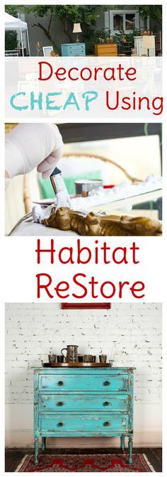 If you're revamping your home decor on a budget, be sure to check out your local Habitat for Humanity ReStore. Great finds for cheap! Use these tips and tricks to find what you need for your budget. Habitat Restore, Habitat For Humanity Restore, Diy Budget, Affordable Interior Design, Eclectic House, Budget Home Decorating, Inexpensive Home Decor, Home Decor On A Budget, European Home Decor