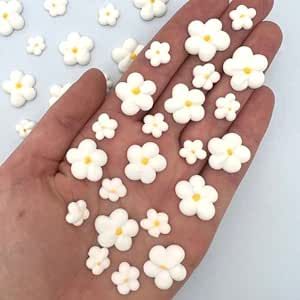 Cake Sprinkles, Edible Roses, Royal Icing Flowers, Flower Cake Toppers, Icing Flowers, Roses White, Flower Cupcakes, Decorator Icing, Floral Party