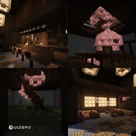 The Ramen Restaurant one of my old build , added interior - lemme know what you think ! Built on @bakery_builders server Available on Patreon #minecraft #minecrafthouse #minecraftbuilds #minecraftideas #minecrafter Minecraft Restaurant Interior, Minecraft Restaurant, Ramen Restaurant, Minecraft Houses, Restaurant Interior, What You Think, Ramen, Minecraft, You Think