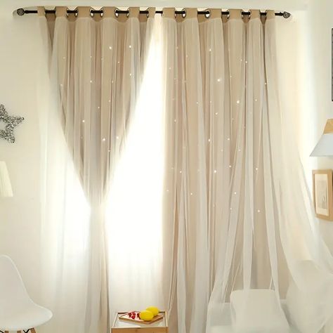 Aesthetic Curtains Bedroom, Target Bedroom Decor, Luxe Bedroom Decor, Aesthetic Curtains, Girls Bedroom Curtains, Gold Living Room Decor, Gold Bedroom Decor, Luxe Bedroom, Layered Curtains