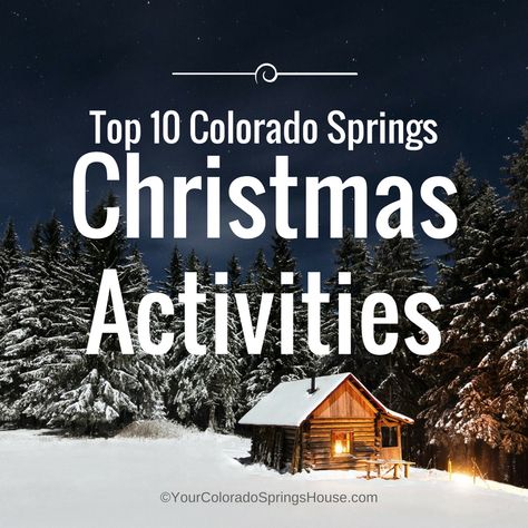 Colorado Springs In December, Colorado Springs Christmas, Christmas In Colorado Springs, Colorado Springs Things To Do Winter, Christmas In Colorado With Kids, Colorado Springs Winter, Antonito Colorado, Denver Christmas, Colorado Christmas