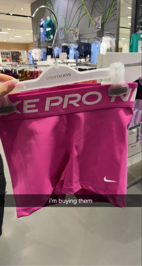 Nike Pro Pink, Outfits With Nike Pros Shorts, Nike Dryfit Outfit, Hot Pink Nike Pros, Pink Nike Volleyball Shoes, Popular Summer Outfits, Pink Nike Pros Outfit, Nike Pro Collection Aesthetic, Nike Pro Shorts Aesthetic