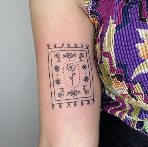 Blanket Tattoo, First Tattoo, A Blanket, Geometric Tattoo, Tatting, Tattoos