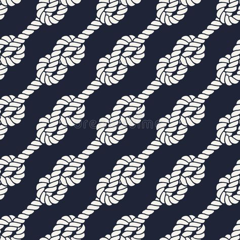 Seamless nautical rope pattern - Figure 8 knots vector illustration Figure 8 Knot, 8 Knot, Men Accessory, Cowboy Quilt, Nautical Elements, Western Patterns, Son Father, Rope Pattern, Nautical Knots