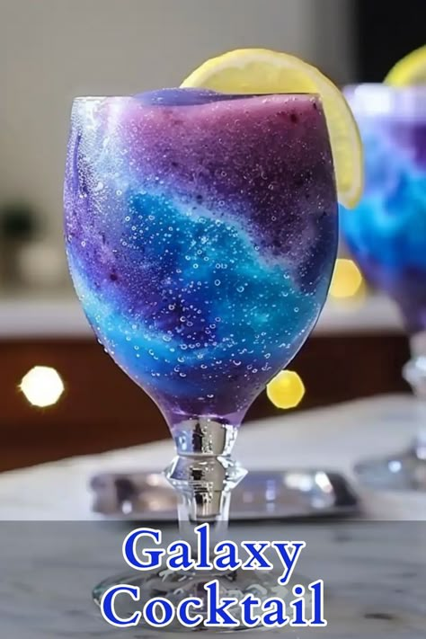 The Galaxy Cocktail is a visually stunning and refreshing drink that combines the bold flavors of tequila, grenadine, blue curacao, lemonade, and peach schnapps. This vibrant, colorful cocktail is perfect for any festive occasion, offering a sweet and tangy taste that is both appealing to the eye and the palate. Galaxy Cocktail, Bartender Drinks Recipes, Fun Drinks Alcohol, Bartender Drinks, Alcholic Drinks, Cocktail Drinks Alcoholic, Party Drinks Alcohol, Yummy Alcoholic Drinks, Mixed Drinks Alcohol