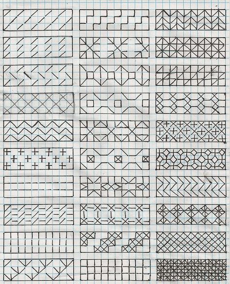 Downloadable Diaper Pattern Chart  free blackwork Blackwork Embroidery Designs, Blackwork Embroidery Patterns, Blackwork Cross Stitch, Blackwork Designs, Graph Paper Designs, Sashiko Pattern, Graph Paper Drawings, Blackwork Patterns, Blackwork Embroidery