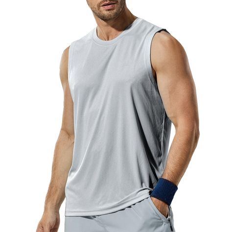 PRICES MAY VARY. UPF50+ Protects Your Skin - Haimont mens tank tops with UPF50+ sun protection is designed to avoid UVB rays from damaging your skin, giving you enough protection in any outdoor activity in hot summer. Four Way Stretch - Our men tank top with lightweight and 4-way stretch fabric to provide much freedom of movement, which suitable for various body types with breathability and comfort. Moisture-wicking & Breathable - Mens tank top undershirt is made using 100% polyester fabric, moi Gym Boys, Mens Workout Tank Tops, Undershirt Tank Top, Gym Boy, Men's Workout, Gym Fashion, Gym Tanks, Mens Tank, Gym Tank Tops