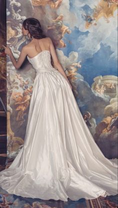 Kim Kassas, Plain Wedding Dress, Pretty Wedding Dresses, Fancy Wedding Dresses, Fairy Wedding, Catholic Wedding, Dream Wedding Ideas Dresses, Cute Wedding Ideas, Fashion Mistakes