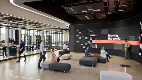 Verizon at The Hub | Projects | Gensler Customer Experience Center, Hub Design, Innovation Hub, Collaboration Area, Innovation Center, Mixed Use Development, Innovation Centre, Experience Center, The Anchor