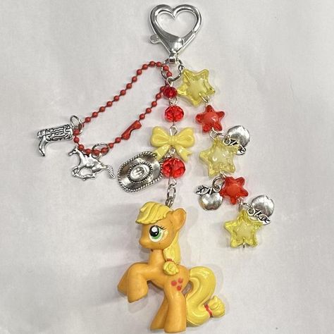 G4 MLP Applejack beaded keychain ⭐️🐎🍎
Handmade by... - Depop Mlp Keychain, Mlp Applejack, Apple Jack, Bead Keychain, Beaded Keychain, Keychain Handmade, Red Accessories, Sunset Shimmer, Bracelets Diy