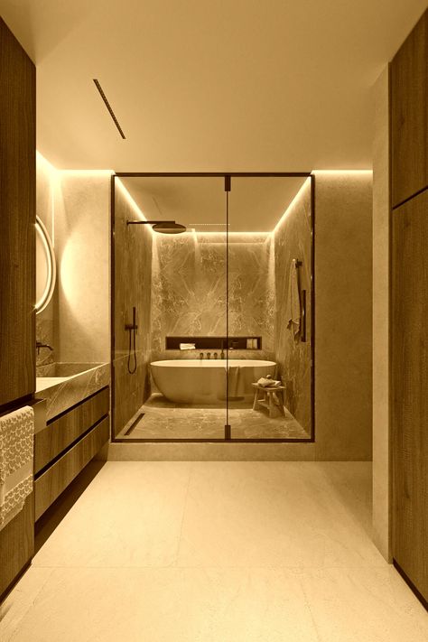 Bathroom Ideas Modern Luxury, Minimal Bathroom Design, Minimal Bathrooms, Luxury Hotel Bathroom, Hotel Bathroom Design, Bedroom Pop Design, Minimal Bathroom, Bilik Air, Bathroom Inspiration Modern