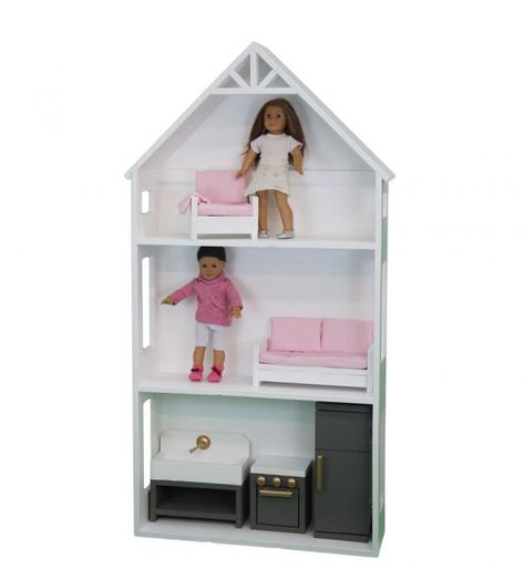 diy american girl dollhouse with furniture Dollhouse Woodworking Plans, Ag Doll House, American Girl House, American Girl Dollhouse, American Girl Furniture, Girls Furniture, American Girl Doll House, Girls Dollhouse, American Girl Doll Diy