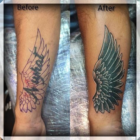 Coverup Tattoos Men, Coverup Tattoo Ideas For Men Arm, Coverup Tattoo Design For Man, Cover Up Tattoos For Men Arm, Cover Up Tattoos Before And After, Small Feather Tattoo, Cover Up Tattoos For Men, Tatuaje Cover Up, Dynamic Tattoo