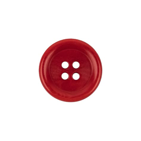 Mood carries a variety of plastic buttons in all shapes, sizes, and colors! Plastic buttons are great for just about any application; from blouses to trousers, to blazers and coats, to pillow accents or handbags.

This particular Apple Red Tire Rim 4-Hole Plastic Button features a vibrant scarlet coloration faintly swirled with a lighter shade of the same color. The flat face is surrounded by a notable tire rim, while the reverse is slightly convex. In size 30L/19mm, this button has a gauge of 3 Red Things Aesthetic, Red Cutouts, Christmas Stickers Aesthetic, Red Cute Aesthetic, Cherry Pfp, Buttons Aesthetic, Buttons Icon, Red Aesthetic Icon, Aesthetic Buttons